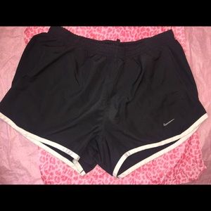 Women's Nike running shorts.